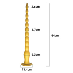 Silicone Beaded Anal Plug for Couples - Adult Toy
