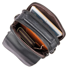 Men's Genuine Leather Shoulder Bag - Minimalist Casual