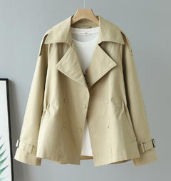 2019 Autumn Korean Women's Trench Coat with Belt