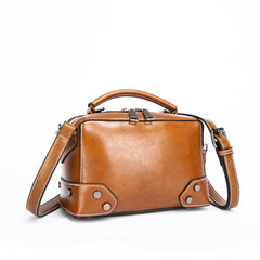 Trendy Leather Messenger Bag for Women with Wallet