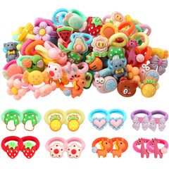 WillingTee 80Pcs Baby Hair Ties for GirlsCute Small Hair Ties for Thin Hair40 Pairs Ponytail Holders Elastic Hair Rubber Bands Hair Accessories for baby girls infant toddler kids