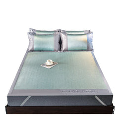 800D Embroidered Ice Silk Cooling Mat Set (3 Pieces)