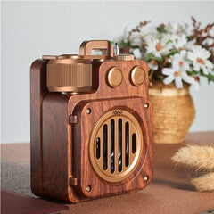Retro Bluetooth Wireless Subwoofer for Outdoor & Desk