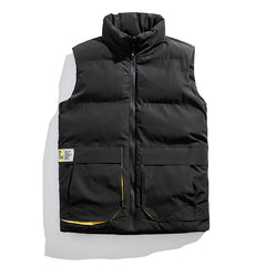 Lightweight Double-Sided Fashion Vest with Standing Collar