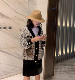 Knit Cardigan, Plaid Coat, Chanel Style Outerwear