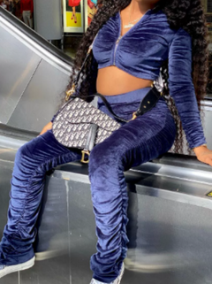 2020 Fall Winter Fashion Hooded Long Sleeve Outfit Set