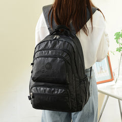 Waterproof Dual-Shoulder Backpack with Monkey Charm