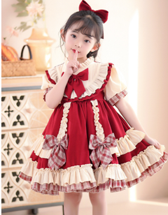 New Girls' Lolita Dress - Long Sleeve Vintage Style