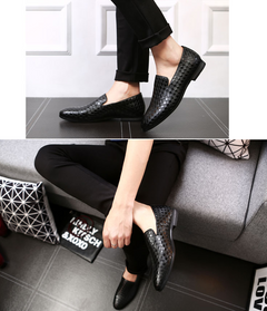 Versatile British Men's Leather Loafers