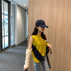 Loose Shoulder Knit Base Top