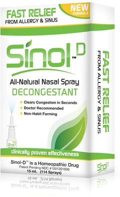 Sinol-D All Natural Nasal Spray Decongestant 15 ml
