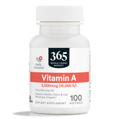 365 by Whole Foods Market Vitamin A 10K IU 100 Softgels