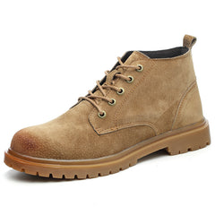 Men's Lightweight High-Top Safety Shoes for Winter Work