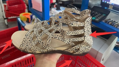 Wedge Heel Cross Strap Women's Flat Shoes