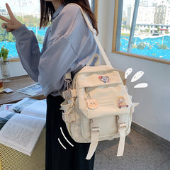 Trendy Mini Canvas Backpack for Girls - Versatile Style