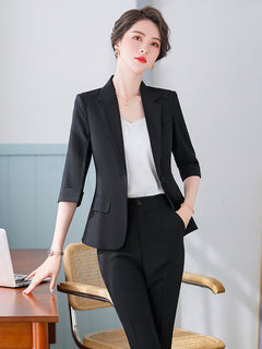 Women's Formal Business Suit for Spring and Summer