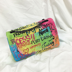 2019 New Chic Colorful Graffiti Large Shoulder Bag