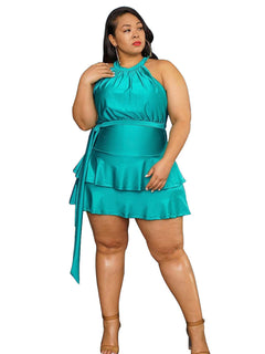 Backless Short Summer Dresses for Women Plus Size