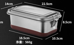 304 Stainless Steel Compartment Lunch Box with Seal