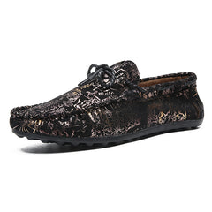 Spring Men's Casual Leather Slip-On Shoes