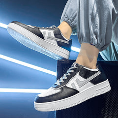 Casual Men's Vulcanized Sneakers - Colorful Canvas Shoes