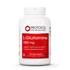 Protocol L-Glutamine 1000mg - Amino Acid - Muscle Tissue Gut Health Immune Health - 120 Veg Caps