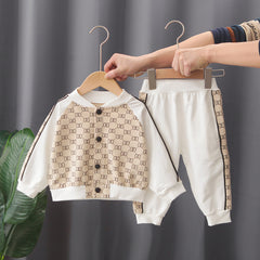 Cartoon Boy Long Sleeve Two-Piece Outfit