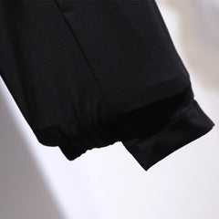 Plus Size Black Casual Harem Jogging Pants for Women