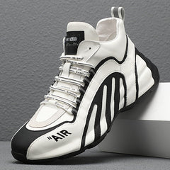 Lightweight High-Top Men's Casual Sports Leather Shoes