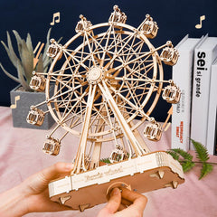 DIY Ferris Wheel Music Box 3D Assembly Model Toy