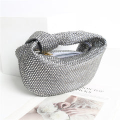 Rhinestone Knotted Women's Underarm Shoulder Bag