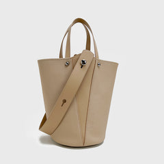 Cowhide Vegetable Tote Bag for Commuting and Leisure