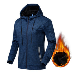 Plus Size Men's Casual Velvet Jacket for Outdoor Fitness