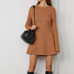 2023 Autumn Winter Long Sleeve Knit Dress for Women
