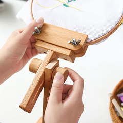 Wooden Tabletop Embroidery Frame for Beginners