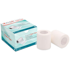 HEALQU Medical Adhesive Paper Tape for Wound Care Surgical Tubing First Aid Supplies and Labeling Packages - 3" x 10 Yards Box of 4 Rolls - Conformable Breathable Micropore White Tape