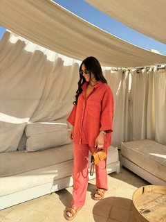 Nobu Linen Set - Women's Fashionable 2-Piece Outfit