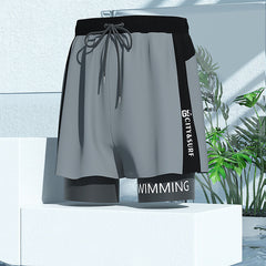 Men's Quick-Dry Loose Swimming Trunks - Anti-Embarrassment
