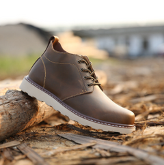 Men's Summer Martin Boots - Mid-Cut Desert Work Boots