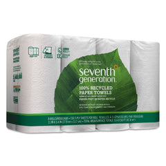7th Generation 13739PK 100% Recycled Paper Towel Rolls 2-Ply 140 /RL 8 RL/PK