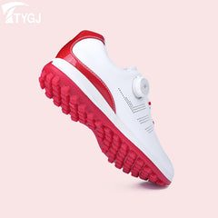 Women's Waterproof Golf Shoes with Knob Laces