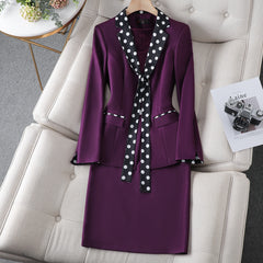 High Quality Red Formal Suit for Women Business Attire