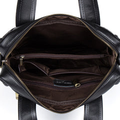 Men's Genuine Leather Shoulder Tote Bag