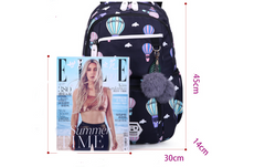 Girls' Large Capacity School Backpack - Korean Style