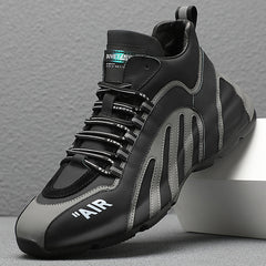 Lightweight High-Top Men's Casual Sports Leather Shoes
