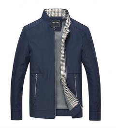 Stand Collar Jacket for Men - Business Casual Wear