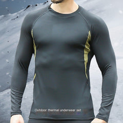 Men's Thermal Cycling Base Layer Set for Fall and Winter