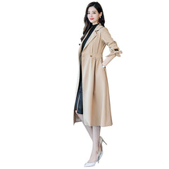 Women's Mid-Length Korean Style Double-Breasted Coat
