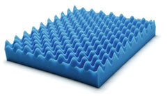 Lumex Foam Wheelchair Cushion 2" Thick 18x16" 7-1620E