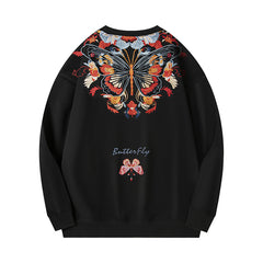 Autumn Chinese Style Zhuangzi Dream Butterfly Sweatshirt
